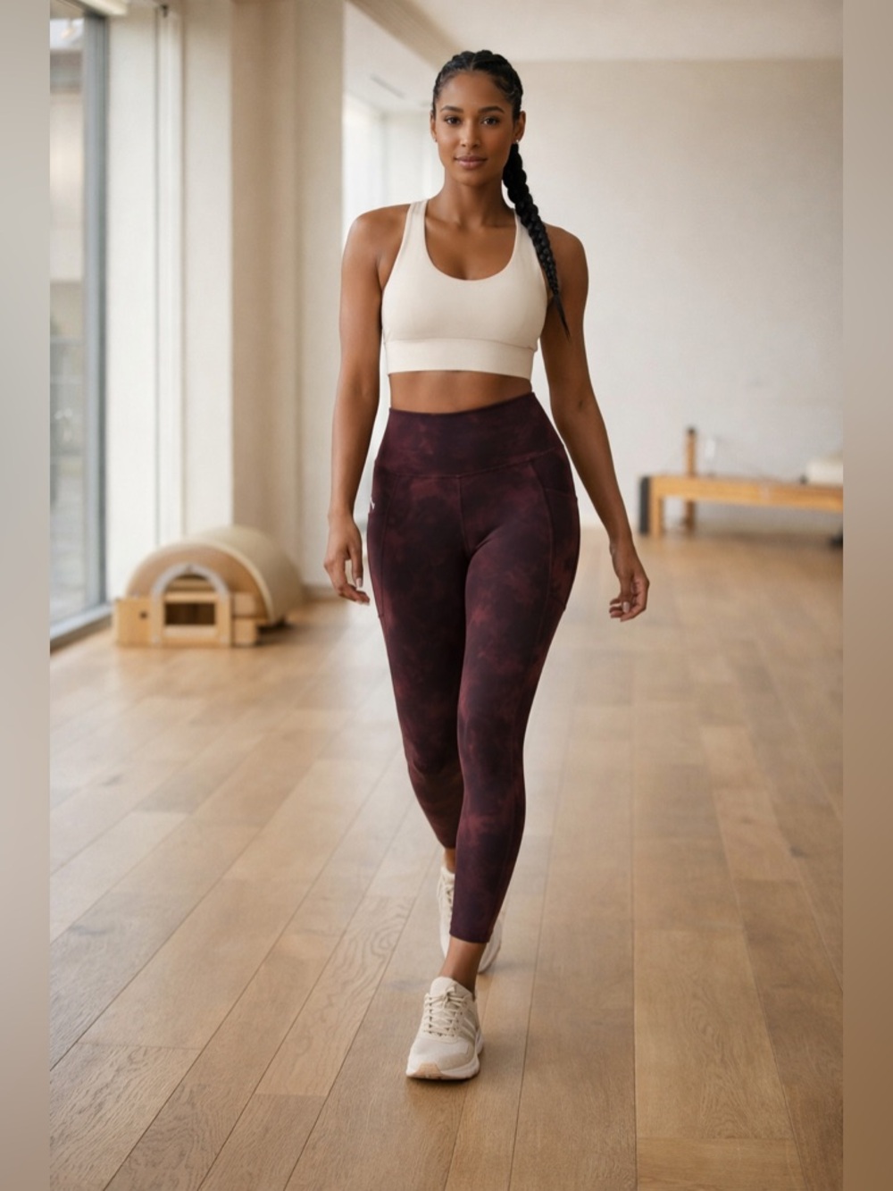 Lululemon Align HR Leggings 25” 4 Diamond Dye Cassis Black Pockets NWOT